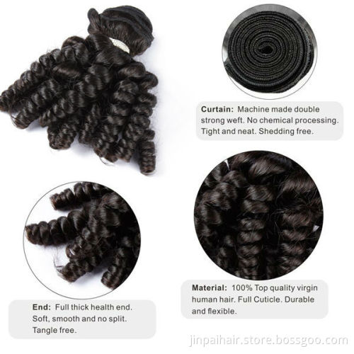 2015 fashion silky virgin tangle and shedding free smooth and soft double layer baby curl for afro